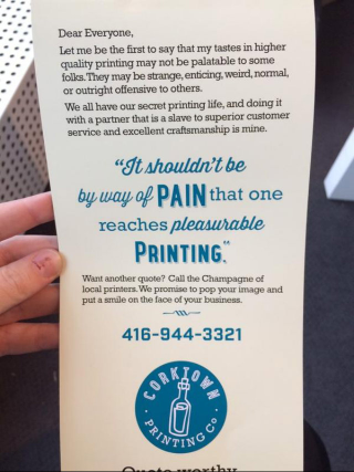 Illustration for article titled Toronto Printing Company Uses Jian Ghomeshi Quote as Advertising